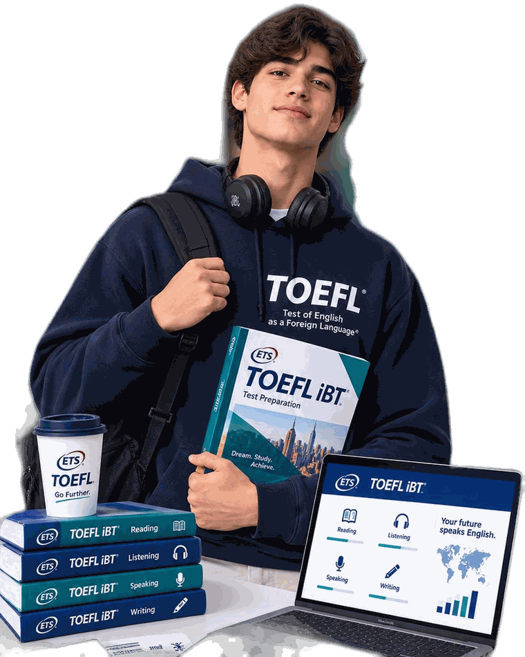 Estudiante certificándose en TOEFL en Hayim School